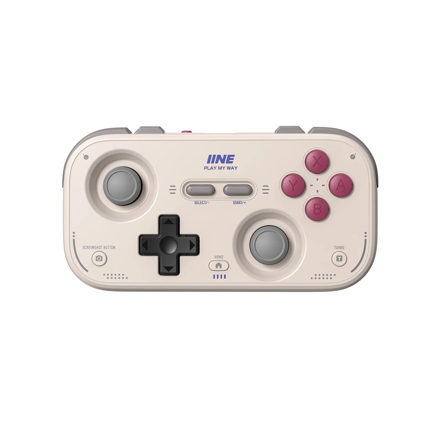 IINE Pocket Retro Game Controller – 1000Hz Hall Effect Joysticks & Customizable Controls for Nintendo Switch 2