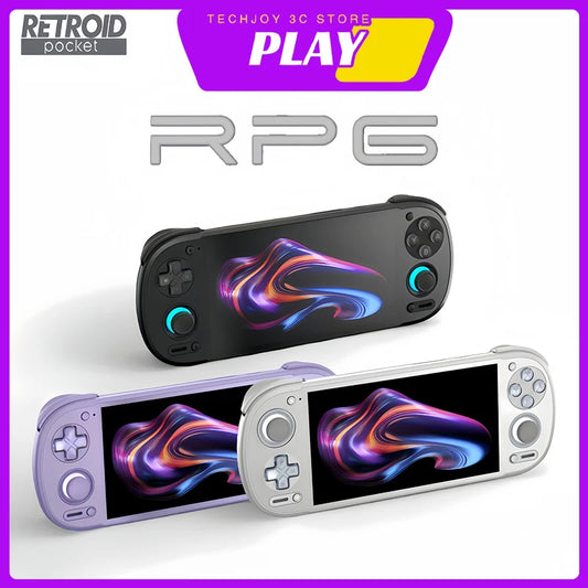 Retroid Pocket 6 (RP6) Android Handheld Console – 5.5" 1080P AMOLED, 6000mAh, Hall-Effect Triggers