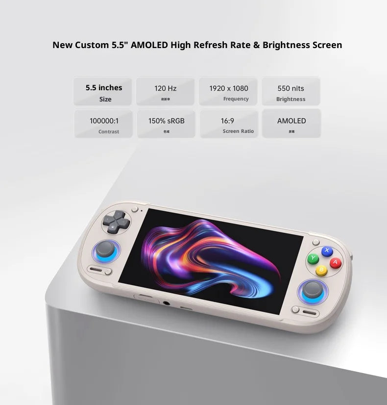 Retroid Pocket 6 (RP6) Android Handheld Console – 5.5" 1080P AMOLED, 6000mAh, Hall-Effect Triggers