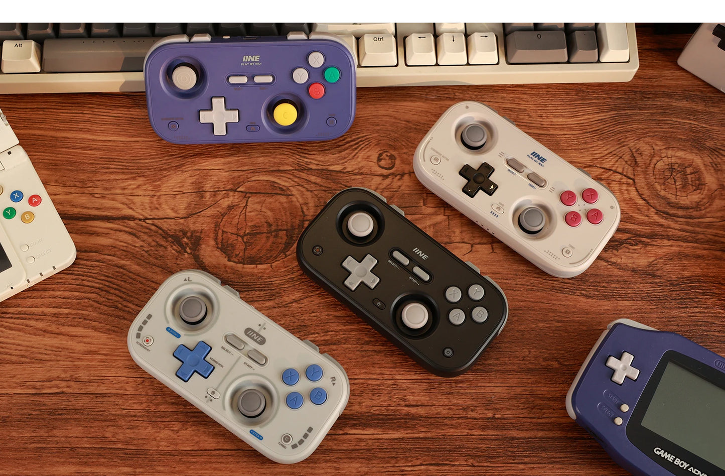 IINE Pocket Retro Game Controller – 1000Hz Hall Effect Joysticks & Customizable Controls for Nintendo Switch 2
