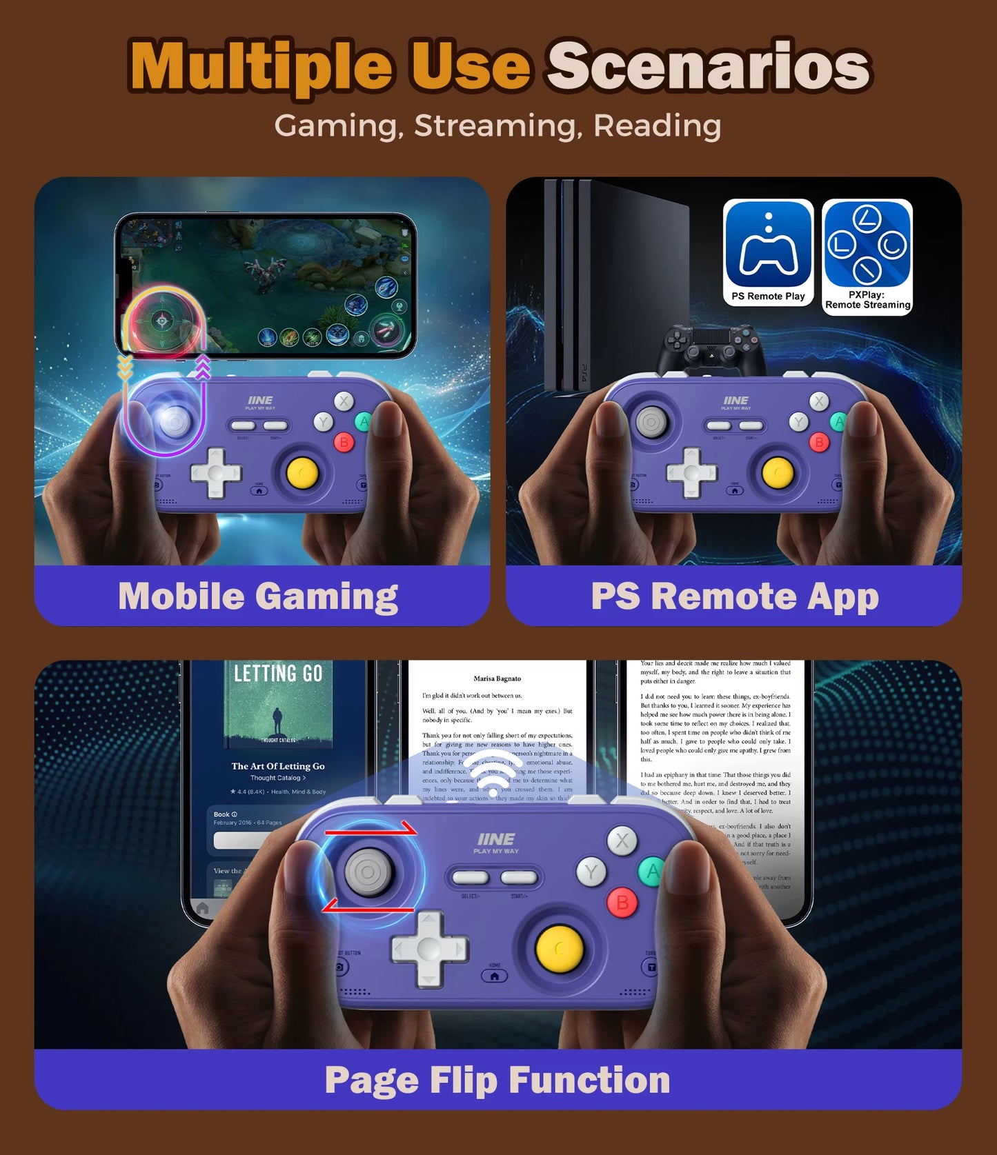 IINE Pocket Retro Game Controller – 1000Hz Hall Effect Joysticks & Customizable Controls for Nintendo Switch 2